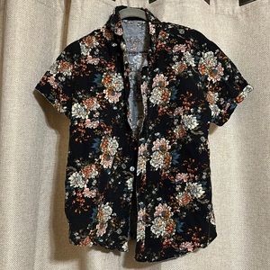 SHEIN floral button down